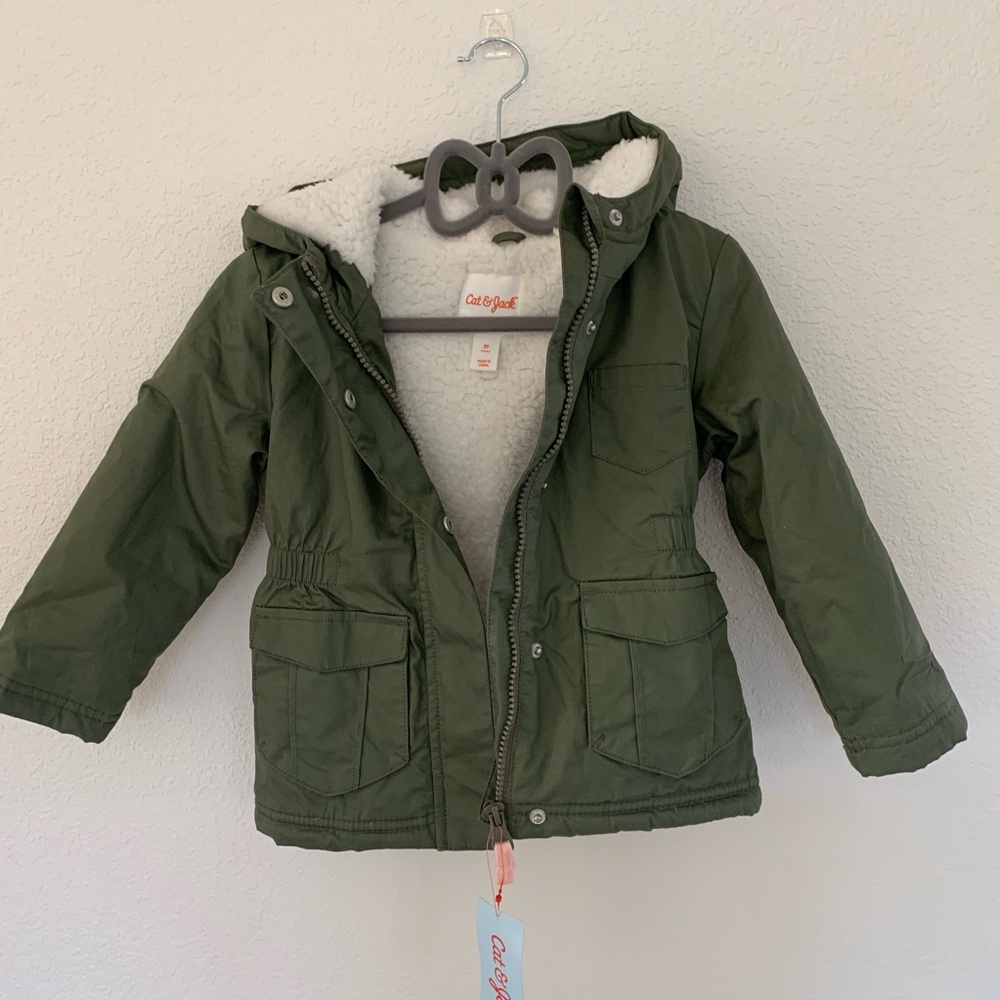 NWT Cat and Jack military jacket